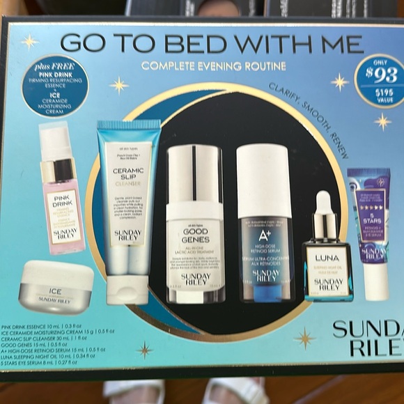 Accessories - New in sealed box Sunday Riley nighttime set